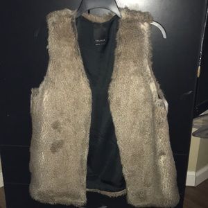 Faux fur vest